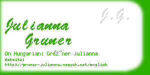 julianna gruner business card